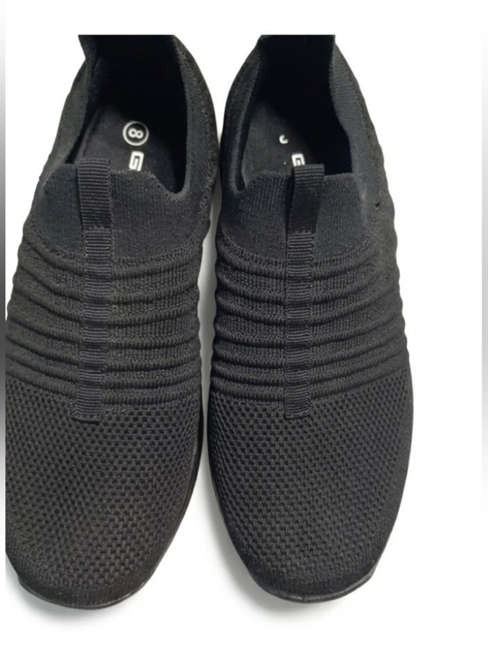 Geers Comfort Slip Resistant Shoes Women’s Size 8 Black Mesh Work Sneakers